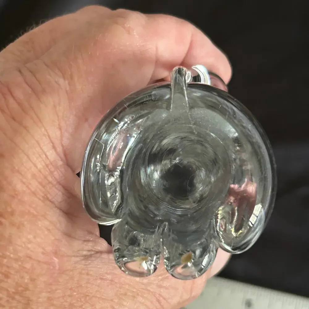 Cat Glass Art Figure MCM 7.5